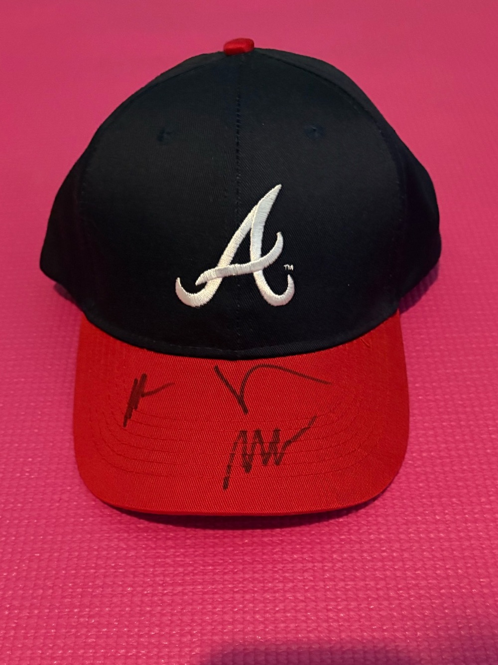 Atlanta Braves Baseball Cap signed by Cold War Kids